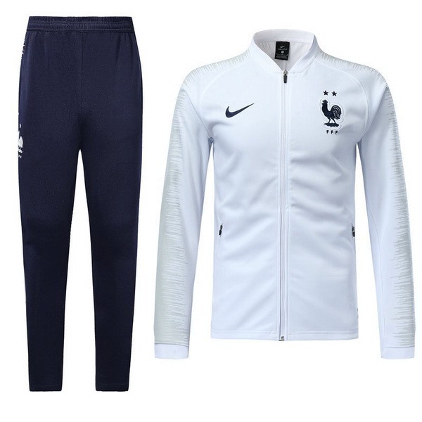 Survetement Football Nike Enfant France 2018 Blanc